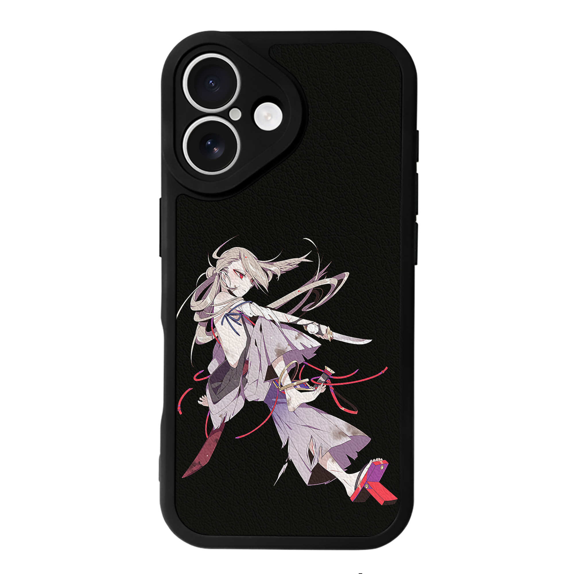 （画像用） 刀剣乱舞 Touken Ranbu 【iPhone 16シリーズ対応】シリコンスマホケース（レザー調） 材質：シリコン